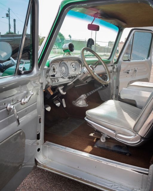 1963 Silver Green Ford F-100 Standard Cab Pickup