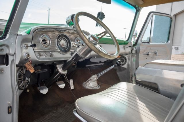1963 Silver Green Ford F-100 Standard Cab Pickup