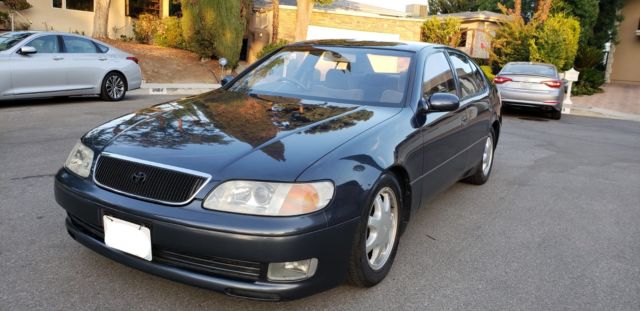 1992 Dark Greyish Blue Metallic Toyota Aristo (Japanese JDM) Sedan