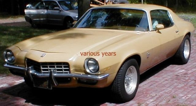 1973 Yellow Chevrolet Camaro Coupe