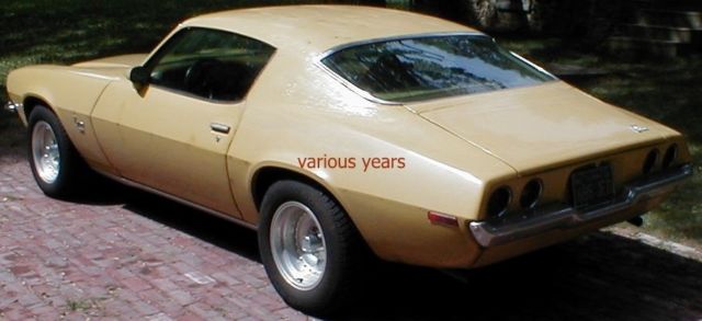 1973 Yellow Chevrolet Camaro Coupe