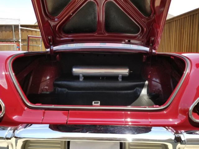 1958 Maroon Chevrolet Bel Air/150/210 Coupe