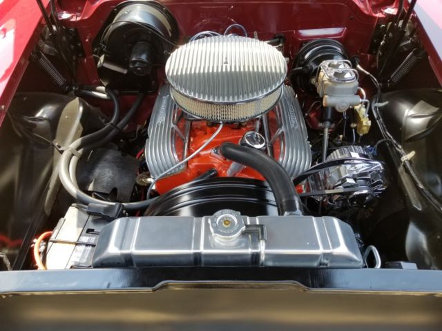 1958 Maroon Chevrolet Bel Air/150/210 Coupe