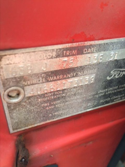 1964 Red Ford Galaxie Coupe