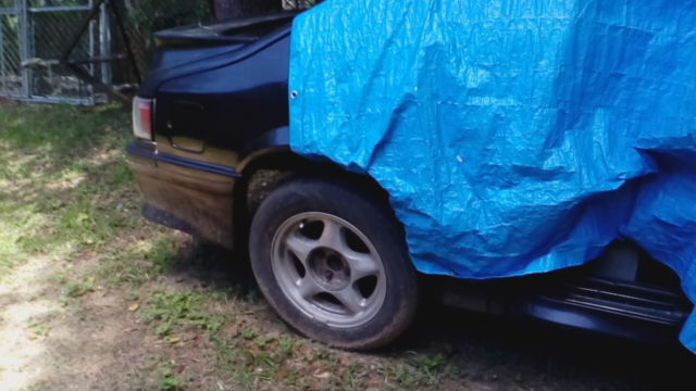 1988 Black Ford Mustang Convertible Gt