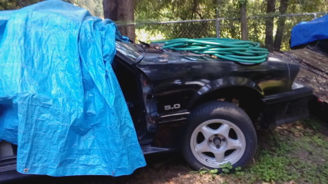 1988 Black Ford Mustang Convertible Gt