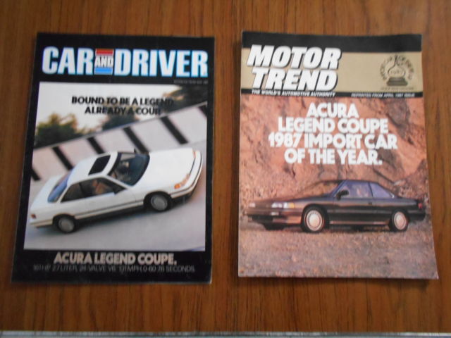 1987 Gold Acura Legend Coupe