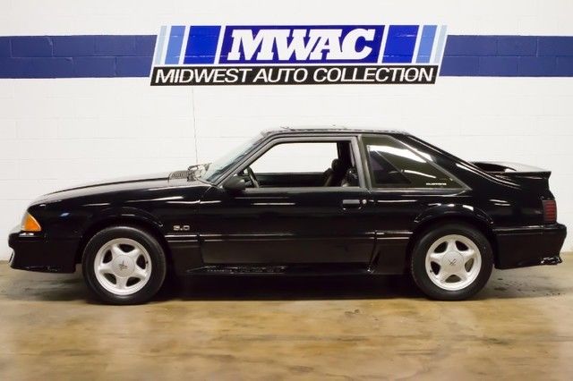 1991 Black Ford Mustang Hatchback