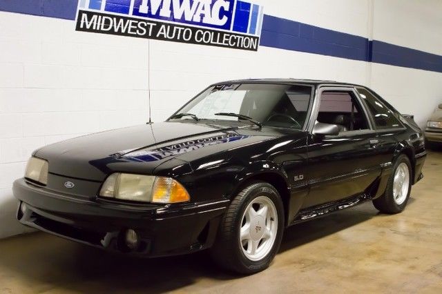 1991 Black Ford Mustang Hatchback