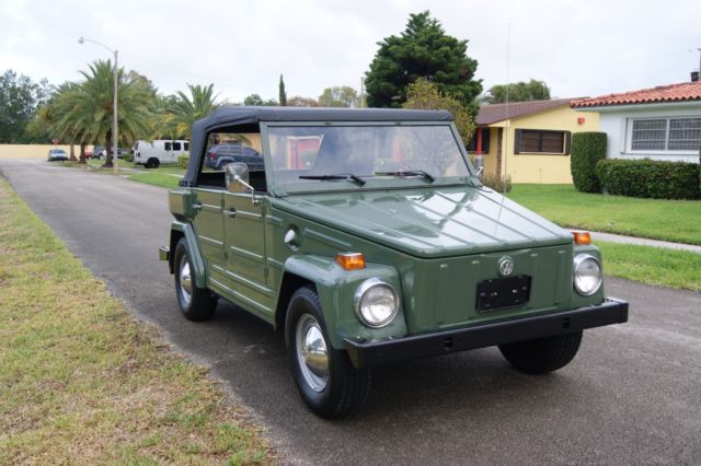 1974 Green Volkswagen Thing Convertible