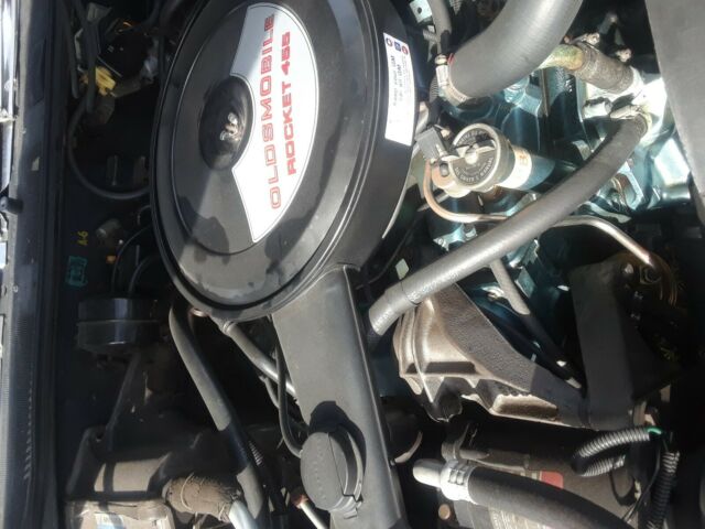 1972 Blue Oldsmobile 442 Convertible