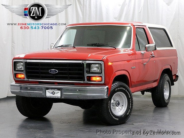 1985 Red Ford Bronco
