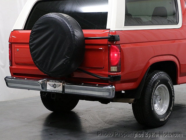1985 Red Ford Bronco