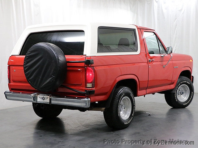 1985 Red Ford Bronco