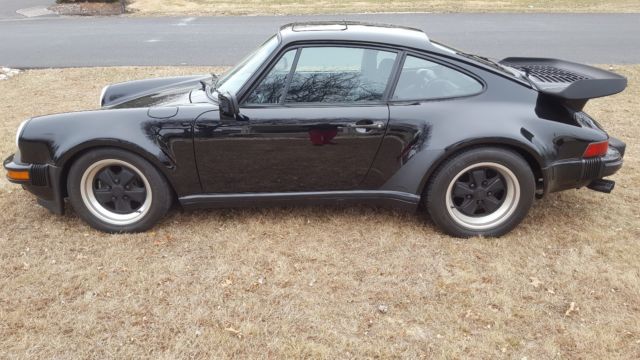 1988 Black Porsche 930 Coupe