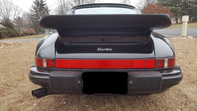 1988 Black Porsche 930 Coupe