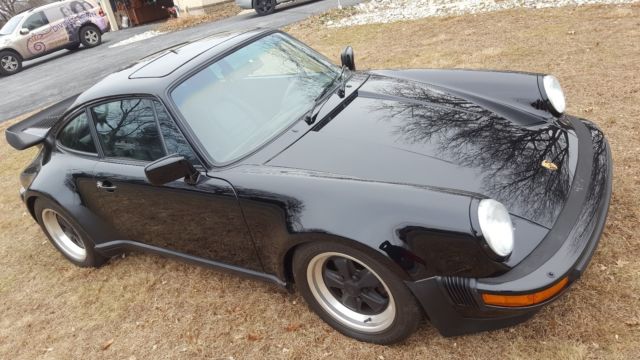1988 Black Porsche 930 Coupe