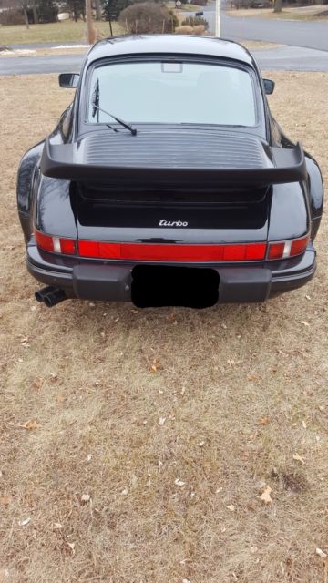 1988 Black Porsche 930 Coupe