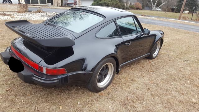 1988 Black Porsche 930 Coupe