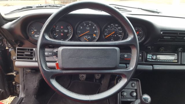1988 Black Porsche 930 Coupe