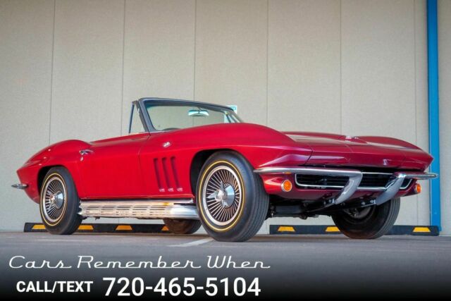 1965 Burgundy Chevrolet Corvette --