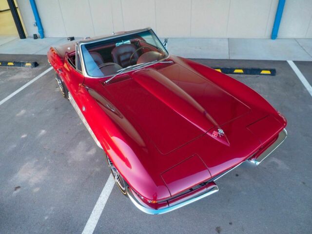 1965 Burgundy Chevrolet Corvette --