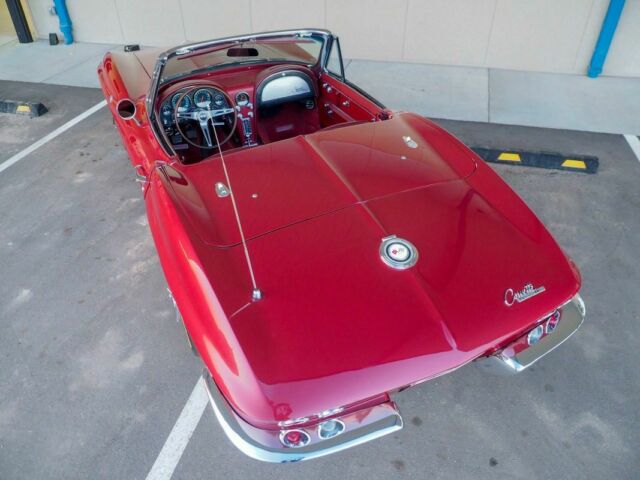 1965 Burgundy Chevrolet Corvette --