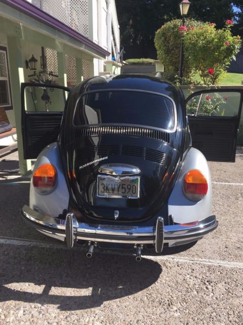1973 Silver/ black Volkswagen Beetle - Classic