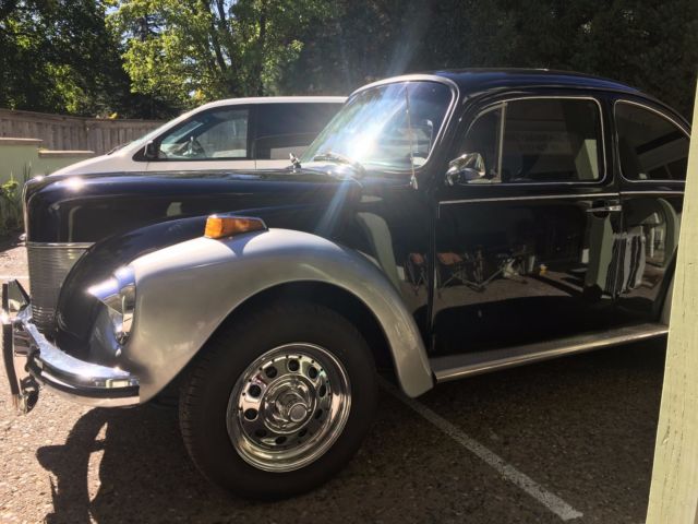1973 Silver/ black Volkswagen Beetle - Classic