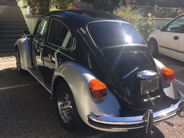 1973 Silver/ black Volkswagen Beetle - Classic