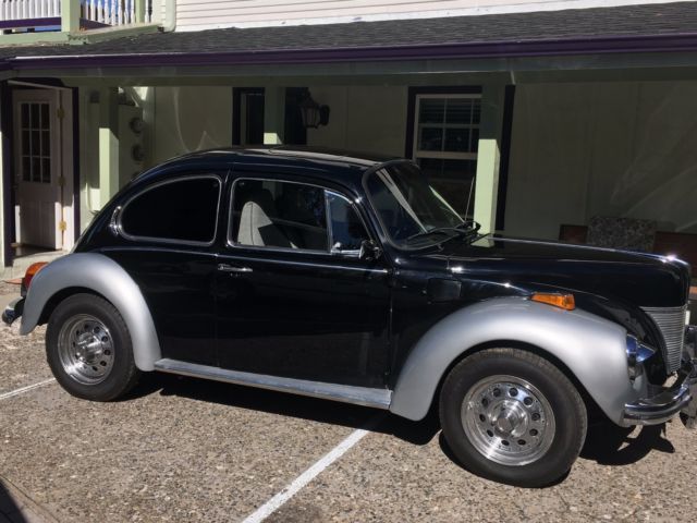 1973 Silver/ black Volkswagen Beetle - Classic