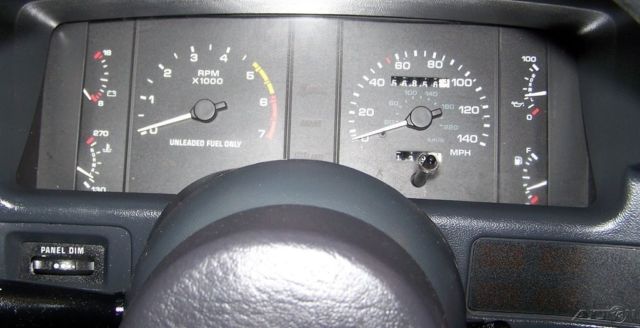 1989 White Ford Mustang Convertible