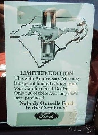 1989 White Ford Mustang Convertible