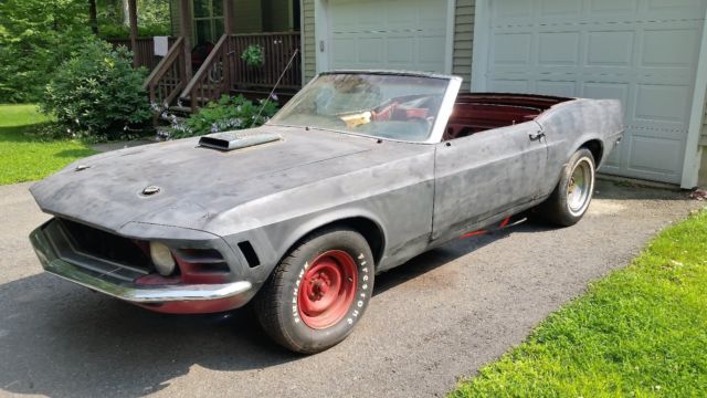 1970 Red Ford Mustang Convertible