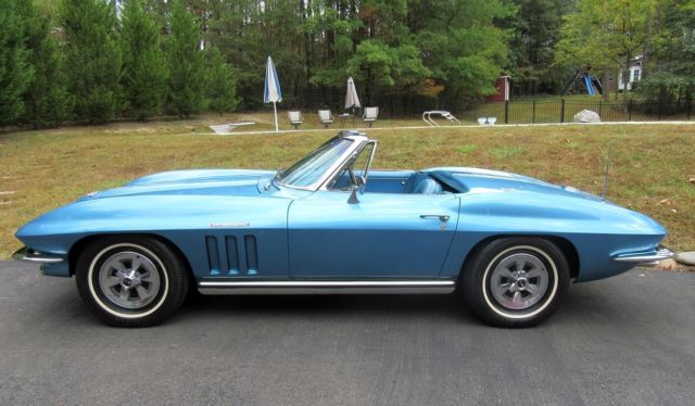 1965 Blue Chevrolet Corvette Convertible