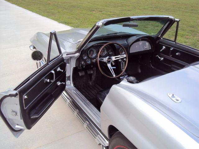1966 Silver Chevrolet Corvette Convertible