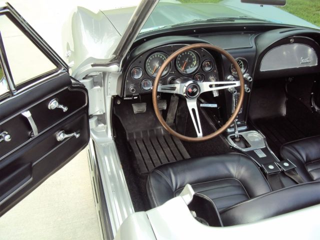 1966 Silver Chevrolet Corvette Convertible