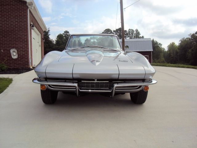 1966 Silver Chevrolet Corvette Convertible