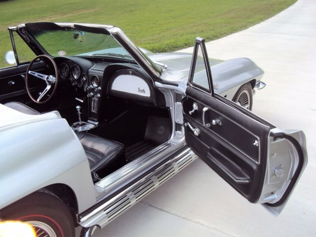 1966 Silver Chevrolet Corvette Convertible