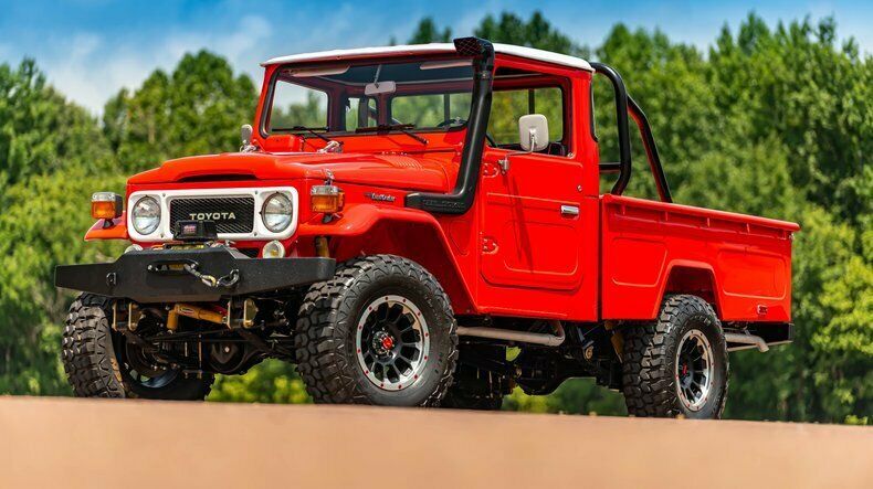 1982 Red Toyota Land Cruiser Pickup (Truck)