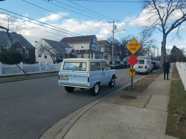 1966 acadian blue Ford Bronco suv