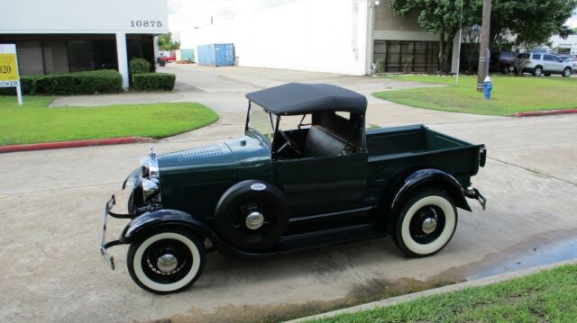 1929 Dark Green Ford Model A Roadster Pickup