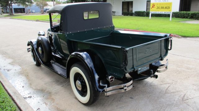 1929 Dark Green Ford Model A Roadster Pickup
