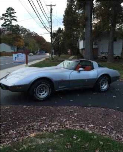 1978 Charcoal Silver and Silver Chevrolet Corvette Coupe