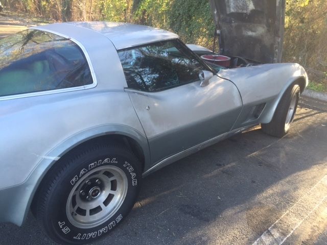 1978 Charcoal Silver and Silver Chevrolet Corvette Coupe