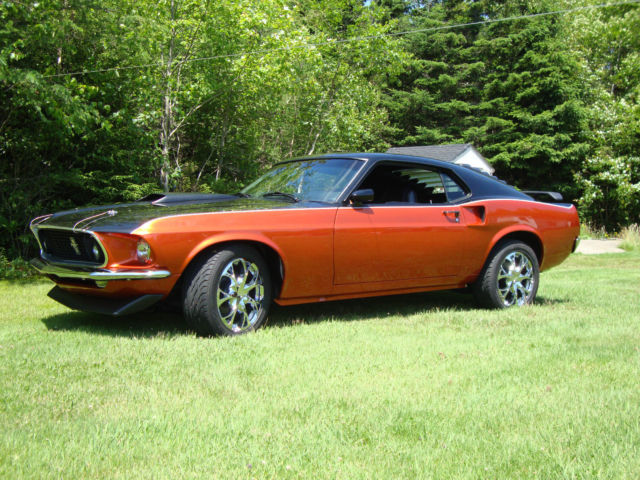 1969 Black and Copper Ford Mustang Fastback