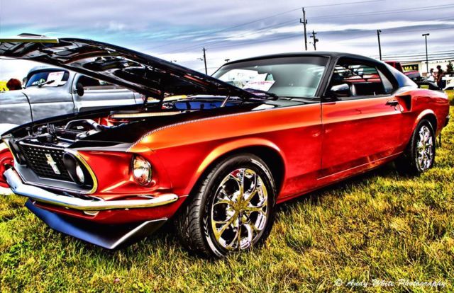 1969 Black and Copper Ford Mustang Fastback