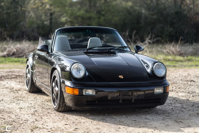 1990 Black Porsche 911 Convertible