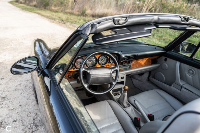1990 Black Porsche 911 Convertible