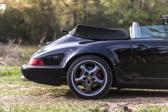 1990 Black Porsche 911 Convertible